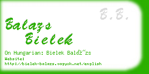 balazs bielek business card